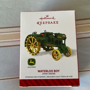 Brand new, never been used Waterloo Boy John Deere Tractor Hallmark Ornament